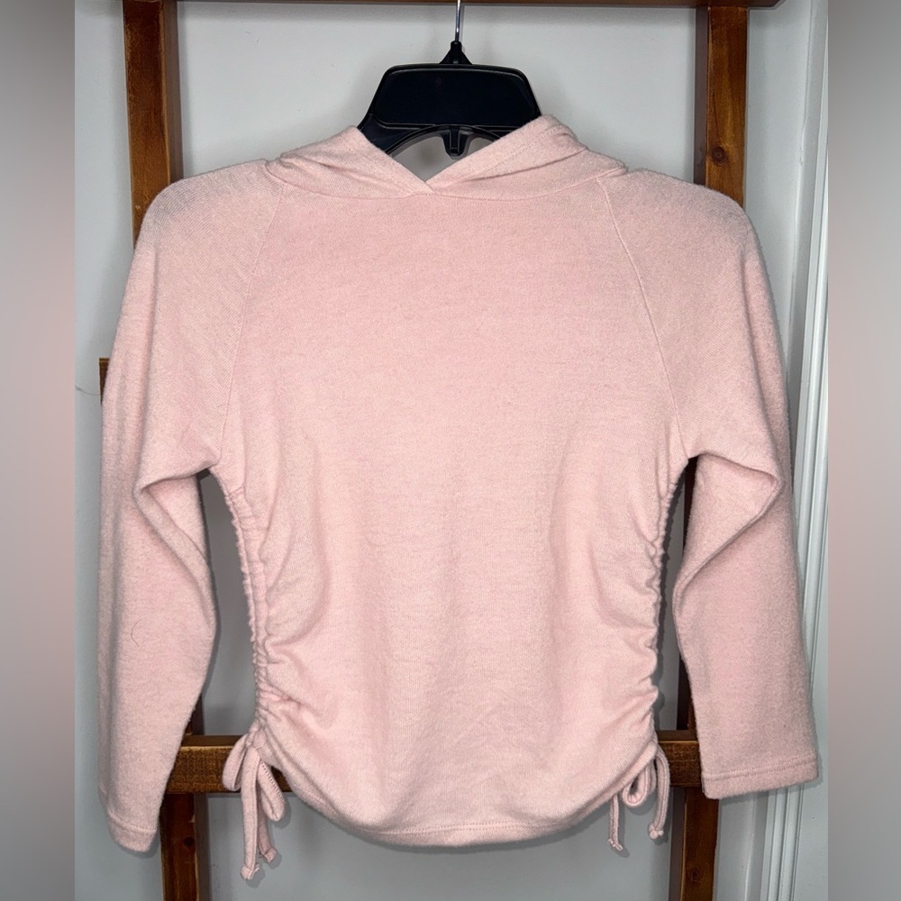Poof Girl Ruched Side Hoodie